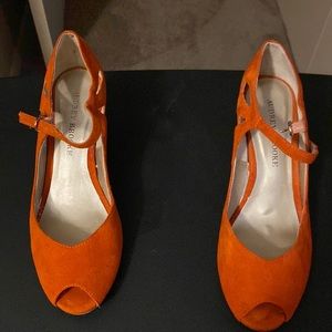 Shoes Orange size 7.5 wedges